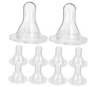 MOTHNUR 10Pcs Silicone Lamb Feeding Nipples Livestock Nursing Pacifier for Small Animals Safe Thickened Milk Drink Teats for Calves and Lambs Practical Animal Feeding Bottle Accessories