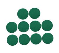 MOTHNUR 10pcs Table Hockey Paddle Felt Pads Replacement Pushers Green Mallet Covers for Social Gatherings Home Parties Easy to Use Accessories
