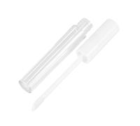 MOTHNUR 10Pcs Transparent Lip Gloss Tubes with White Lids Refillable Lip Color Containers for and Dye Liquid Portable Cosmetic Tubes for Travel and DIY Makeup Storage