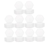 MOTHNUR 10pcs Transparent Portable Pacifier Storage Boxes for Dustproof PP Pacifier Cases for Safe Travel and Hygiene Practical Soother Storage for Newborns