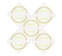 MOTHNUR 10pcs Transparent Protractor Architects Scale Small Ruler Engineering Scale Right Angle Ruler Angle for Drawing Bulk Triangle Drafting for School