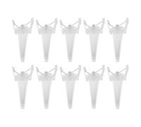 MOTHNUR 10pcs Volumizing Hair Clips for Root Lifting White High Crown Volume Tool with Tracefree Invisible Design Bangs Styling Clip for Natural Fluffy Puff and Seamless Hairstyle