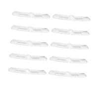 MOTHNUR 10Pcs White Bike Wheel Reflectors High Reflective Lightweight Safety Warning Signs for Road and Mountain Bikes Easy to Install