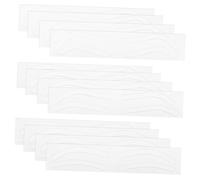 MOTHNUR 12 Sheets Eyebrow Stencil Stickers Adhesive Eye Brow Shaping Template for Symmetrical Easy to Use Soft Paper Material Suitable for Women and Long Term Use