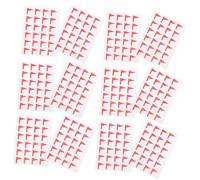 MOTHNUR 12 Sheets Flag Shape Label Stickers Self-Adhesive Map Decals for Marking Home and Office Items Removable Small Map Decals for Organizing and Planning