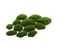 MOTHNUR 12pcs Artificial Moss Stones for Plant Decoration Realistic Moss Covered Rocks with Delicate Texture Faux Mossy Stones for Indoor and Garden DIY Crafting and Fairy Gardens