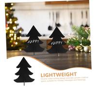 MOTHNUR 12pcs Mini Wood Chalkboard Signs Home Decor Mini Erasable Chalkboards Food Labels for Party Buffet Rustic Farmhouse Sign Wood Chalk Boards Black