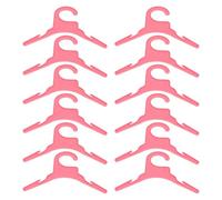 MOTHNUR 12pcs Small Plastic Pet Clothes Hangers for Dogs Cats Puppy Kitten Portable Coat Rack Organizer for Nursery Holiday Party with Reinforced Design for Secure Hanging