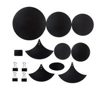 MOTHNUR 14pcs Drum Mute Mat Set for Drum Kit and 3 Cymbal Pads Black Noise Reduction Cushion and Vibration Dampening
