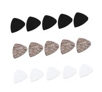 MOTHNUR 15pcs Felt Guitar Picks for Ukulele and Guitar Musical Instrument Parts Black White Grey Felt Plectrums Set for Professional String Instrument Replacement