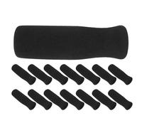 MOTHNUR 15pcs Non-Slip Foam Cane Handle Grip Covers for Walkers and Bicycles Thick Padded Hand Grips Cushions for Enhanced Stability and Comfort Easy Installation Black Walking Stick