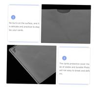 MOTHNUR 16 Pcs Clear PVC Card Sleeves Transparent Plastic Protectors for Id Bus Social Security Membership Cards with Precision Sealed Edges for Debris and Damage Protection