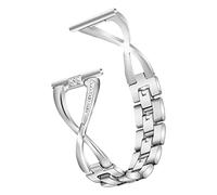MOTHNUR 1PC Rhinestone Inlaid Smartwatch Strap for Stylish Silver Replacement Watch Band Compatible with Galaxy Watch and Comfortable Elegant Design for Any Occasion