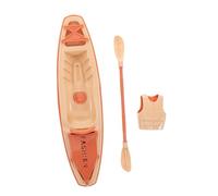 MOTHNUR 1set Miniature Canoe Models Decorative Kayak Ornaments with Paddles for Home Office Outdoor Decor Versatile Nautical Decoration for Boat