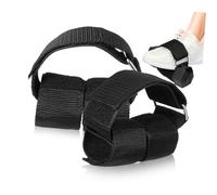 MOTHNUR 2 Pcs Adjustable Dumbbell Foot Straps for Weight Lifting and Leg Workouts Nonslip Ankle Straps for Elliptical and Exercise Bike Pedals Comfortable Woven Tape Material