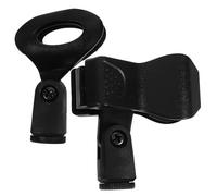 MOTHNUR 2 Pcs Microphone Clip Holder with Egg Clip for Mic Stand Compatible with Various Recording Mics Lightweight Portable Microphone Holder Easy to Install for Recording and Live Use