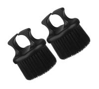 MOTHNUR 2 Pcs Vintage Barber Beard Brush with Ring Grip Hair Detangling Brush for Beard Styling and Oily Hair Cleaning Anti-slip Design for Men S Grooming and Salon Use