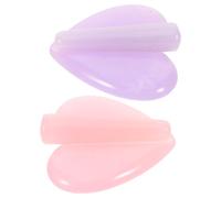 MOTHNUR 2 Sets Heart Shape Embossed Nail Bending Mold for Manicure Art Acrylic Nail Embossed Tool with Matte Pink and Purple Protein