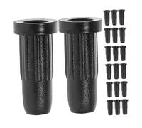 MOTHNUR 20 Pcs PP Plastic Chair Caster Stem Sleeves for Rods Office Swivel Stool Wheel Covers Floor Protectors for Chair Legs Compatible with Multiple Furniture Black