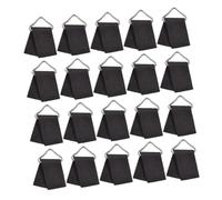 MOTHNUR 20 Sets High Strength Metal Trampoline Triangle Buckles with V Shaped Rings and Webbing Replaceable Trampoline Parts for Secure Outdoor Mesh and Safe Jumping Surface