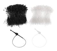 MOTHNUR 2000pcs Clothes Tag Fastener Plastic Snap Lock Strings Black 8.5mm Hanging Label Rope for Retail Clothing Price Tags