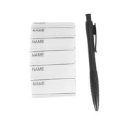 MOTHNUR 200pcs Iron Name Labels for Clothes Writable and Washable Fabric Tags with Pen Suitable for School Uniforms Shoes Hats Gloves and Sportswear Iron Application for Identification
