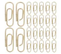 MOTHNUR 200pcs Small Golden Metal Paper Clips - 15mm Mini Oval Shape Clips for Office, School, Crafts, and Photo Organizing