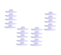 MOTHNUR 20Pcs Boat-shaped Neck Sweat Pads Self-adhesive Collar Protectors for Men Women Lightweight Non-woven Absorbent Liners Preventing Sweat Stains and Odor Shirt Collars