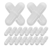 MOTHNUR 20pcs Chemical Resistant Magnetic Stirring Rods for Laboratory Mixing Plate, Small Lab Stirrer Bars 0.79" X 0.24" for Multi-position Magnetic Stirrer Accessories