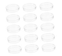 MOTHNUR 20pcs Clear Plastic Petri Dishes with Lids Tissue Culture Plates for Laboratory Use Multipurpose Cell Culture and Tissue Engineering Experiment Supplies