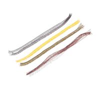 MOTHNUR 20pcs Doll Eyelashes DIY Kit Black Brown Tea Gold Doll Making Material Safe Accessories for Early Education Craft