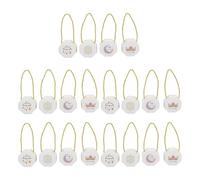 MOTHNUR 20pcs Eid Mubarak Candy Boxes with Handle Octagonal Moon Lantern Treat Holders for Ramadan Party Favors Paper Snack Containers for Muslim Holiday and Chocolates