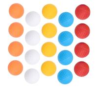 MOTHNUR 20pcs Hollow-out Golf Practice Balls for Indoor Training PP Plastic Lightweight Swing Training Soft Balls for Home Golfing Practice and Entertainment