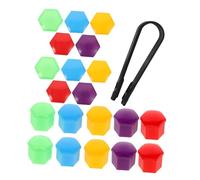 MOTHNUR 20pcs Mini Wheel Nut Protection Covers PP Plastic Caps Fit for Cars Suvs Trucks Rust-resistant Hub Nut Covers with Easy DIY Installation to Extend Wheel Hub Lifespan