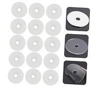 MOTHNUR 20pcs Mountain Bike Air Nozzle Pads Transparent Rim Protection Stickers with Double Sided Tape for Flange Wheels Tearable and Fashionable Valve Core Washer Replacement