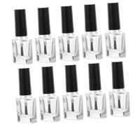 MOTHNUR 20pcs Professional Nail Gel Storage Bottles Brush Empty Nail Polish Bottles for Diy