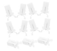 MOTHNUR 20PCS Self-locking Trash Can Press Switch Locks White Metal Hook Buckles Animalproof Waste Bin Door Push Button Replacement for Kitchen and Outdoor Use