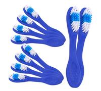 MOTHNUR 20pcs Self- Toothbrush Handle Soft Bristles Thumbprint Individually Packaged Security Toothbrush for Prison Detention Center Rehab Mental Hospital Use