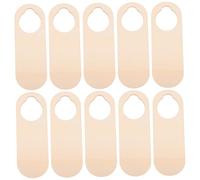 MOTHNUR 20pcs Unfinished Wood Door Handle Signs DIY Blank Hanging Door Knob Signs for Indoor Decoration Crafting Smooth Surface for Painting and Personalization for Home Office Party Decor