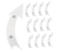 MOTHNUR 20pcs White Bike Wheel Reflectors Night Riding Safety Signs Convenient Reflective Cycling Accessories for Mountain and Road Bikes