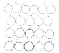 MOTHNUR 21pcs Multipurpose Guzheng Strings Kit Professional Metal Wire Replacement Strings for Guzheng Instrument Accessories Suitable for 1-21 Acoustic Use