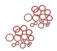 MOTHNUR 225PCS Red Silicone O-rings Assortment Set for Automotive Plumbing Repair Heat Resistant Rubber Seal Kit for Faucet Vehicle Industrial Use Weatherproof Gasket Spacer