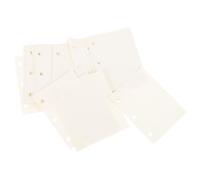 MOTHNUR 240 Sheets Replaceable 3-Hole Loose Leaf Writing Paper for Mini Binder, Blank Scrapbook Refill Pads for Household Notes and Multi-Function Stationery Use