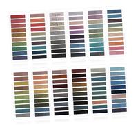 MOTHNUR 2400 Pcs Colored Sticky Book Tabs with Strong Adhesive Writable Transparent Divider Tabs for Notes and Page Marking Reusable Non-damaging Annotation Strips for Office and Study