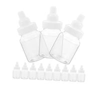 MOTHNUR 24pcs Bottle Candy Boxes with White Detachable Lid, Plastic Candy Containers for Shower Decorations and Newborn Party Favors