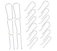 MOTHNUR 24pcs Hot Roller Clips for Hair Curlers Electric Curling Roller Replacement U-shaped Clamps with Smooth Surface Essential Styling Tool for Women Men for Long Hair and Curtain Bangs