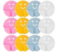 MOTHNUR 24Pcs Multi-Color Self-Adhesive Plug Holder Hooks, Strong No-Trace Plastic Wall Hooks for Power Cable Management and Socket Organizer, Suitable for Kitchen and Home Use