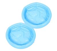 MOTHNUR 2pairs Inflatable Foot Bath Set with Pump Portable Pedicure Tub for Home and Travel Sky- Foot Soak Basin for Relaxation and