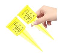 MOTHNUR 2pcs 1.5-inch Plastic Rain Gauge Container for Outdoor Rainfall Measurement, Garden Lawn Water Measuring Tool, Rainfall Meter for Patio and Yard Use