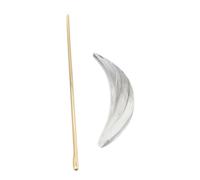 MOTHNUR 2Pcs Acrylic Oval Hair Stick for Women Zinc Alloy Hairpin Fork for Elegant Updo Hairstyles Stylish Bun Ponytail Holder Accessory for Daily Wear and Special Occasions